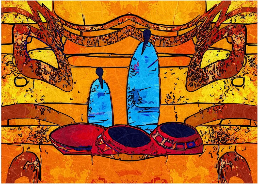 Tablou - Pictură străveche (70x50 cm)