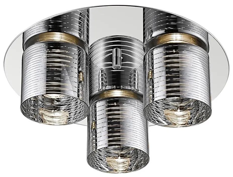 Klausen 140009 - Plafonier LED EVOLUTION 3xLED/5W/230V crom lucios