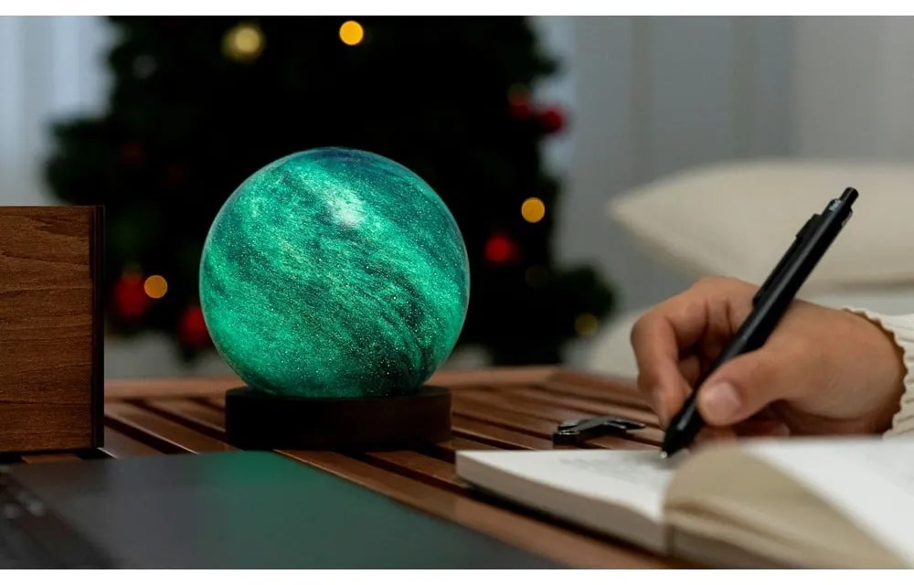 Decorațiune luminoasă în culoare naturală închisă cu USB ø 12 cm Galaxy Breeze – Gingko