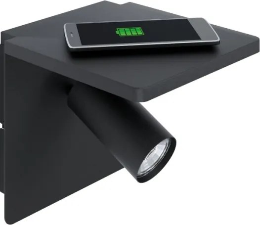 Eglo 98263 - Aplică de perete LED CIGLIE cu încărcare fără fir 1xGU10/5W/230V