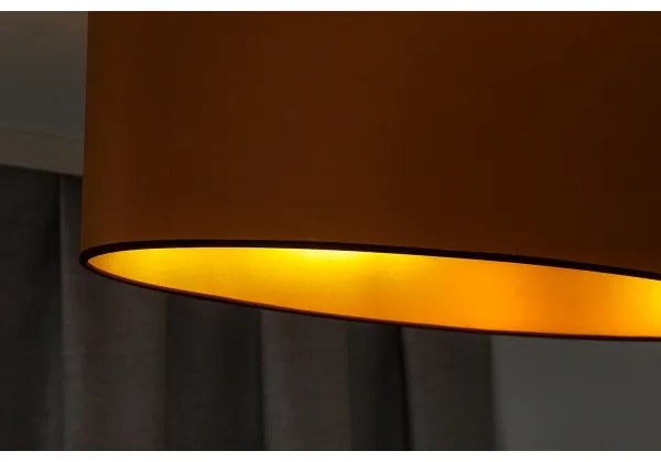 Lustră pe cablu Duolla OVAL VEGAN 2xE27/15W/230V maro