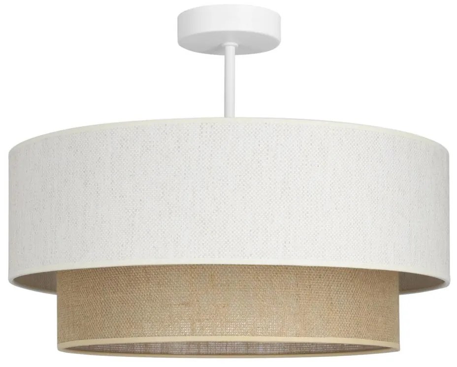 Lustră aplicată NATIA 1xE27/60W/230V alb/maro