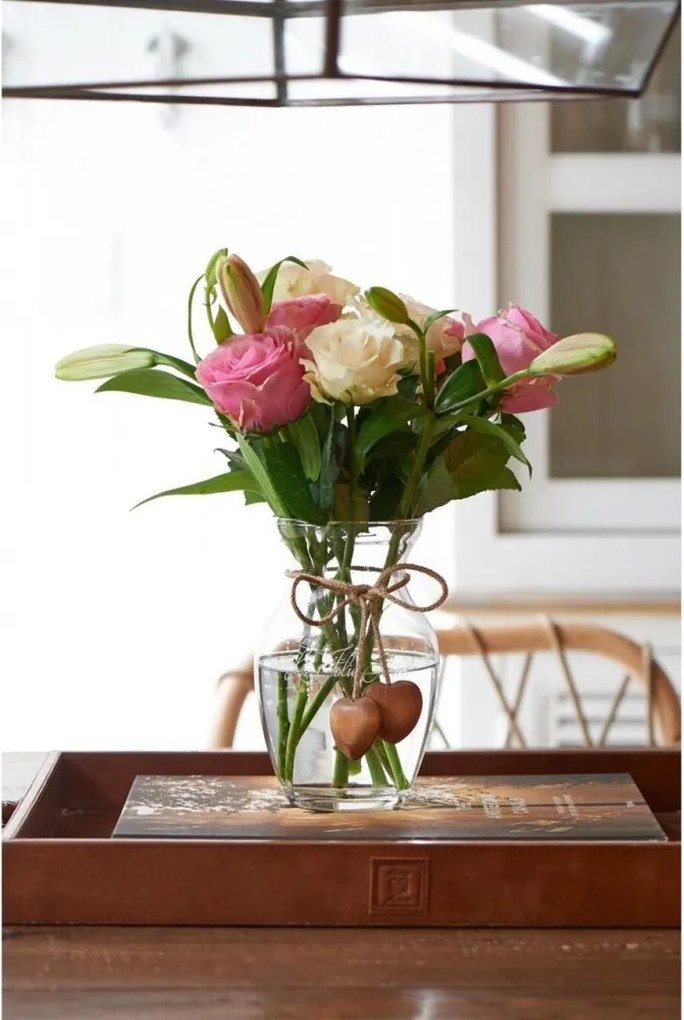 Vaza decorativa din sticla Les Jolie Fleurs 306620RM