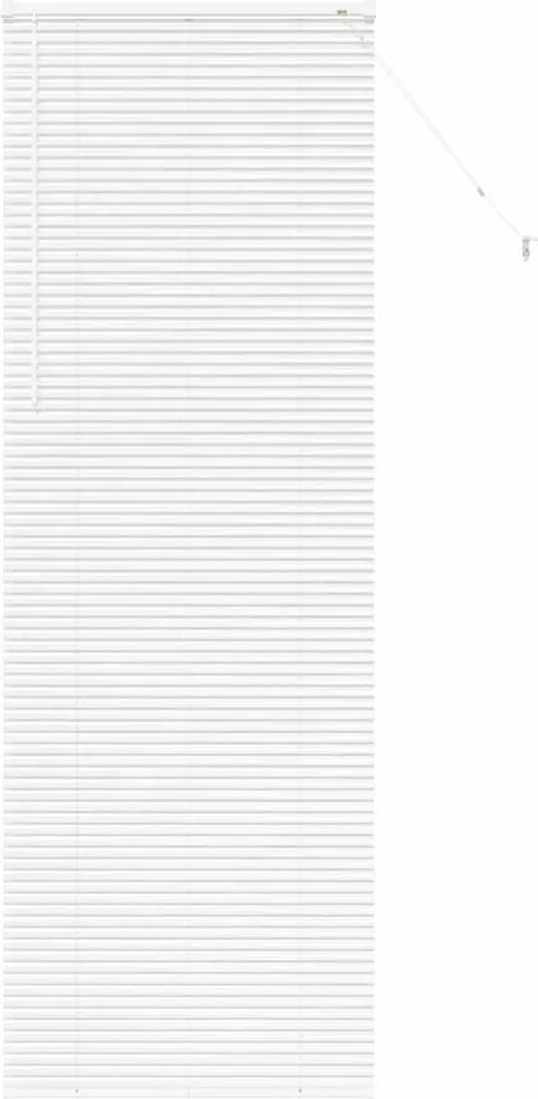 vidaXL Jaluzele venetiene Manual Alb 220 x 70 cm Aluminiu