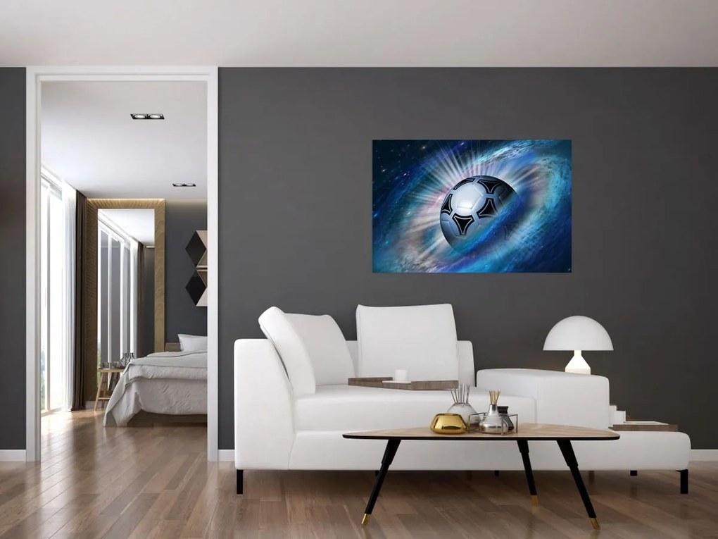 Tablou - Fotbal în spațiu (90x60 cm)
