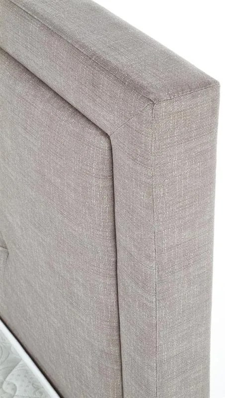 Pat tapitat Culoare bej AROVE 160 x 200 cm