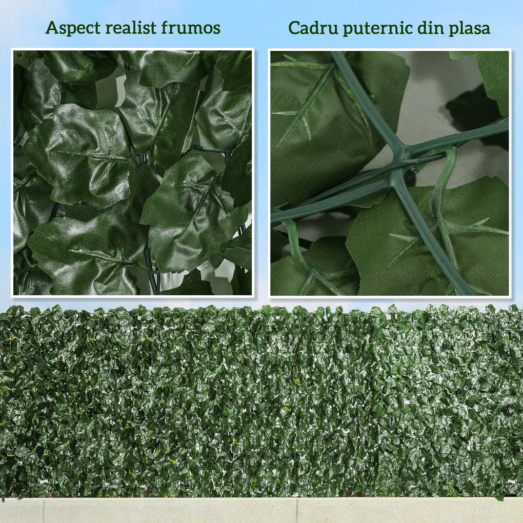 Outsunny Rulou de Gard Viu Artificial pentru Balcon si Gradina | Aosom Romania