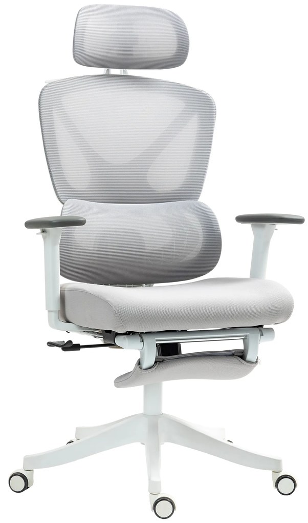 HOMCOM Fotoliu birou fauteuil de birou, înălțime reglabilă, spătar înclinabil, suport pentru cap rotativ, 71x70x119cm, negru | Aosom Romania