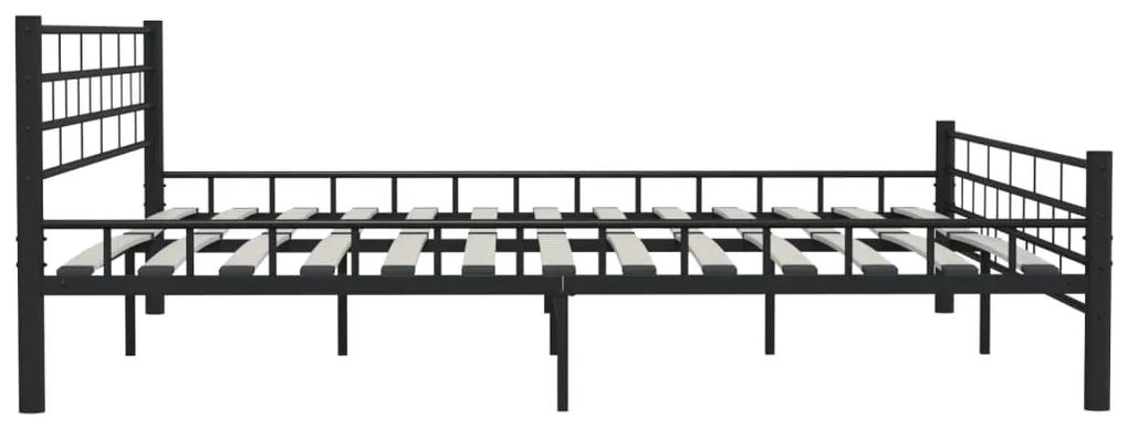 Cadru de pat, negru, 180 x 200 cm, otel Negru, 180 x 200 cm