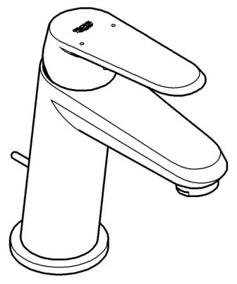 GROHE EURODISC COSMOPOLITAN 23049002 - baterie pentru lavoar, mărimea S, crom