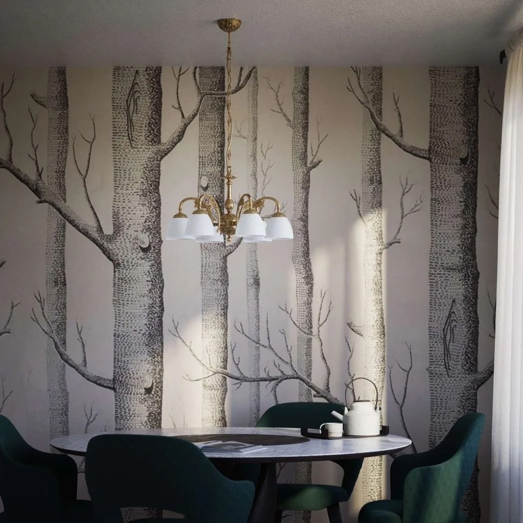 Candelabru din alama stil Art Nouveau Beatrice