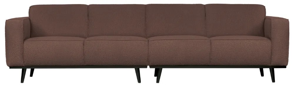 Canapea 4 locuri textil maro inchis Seater Boucle