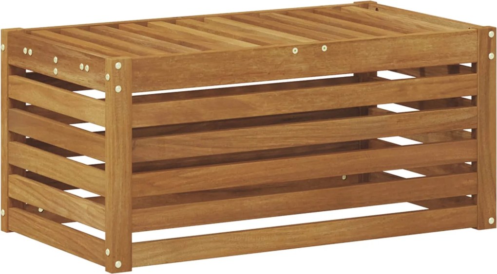 vidaXL Bancă de exterior natural 79 x 43 x 37 cm Lemn Solid de Acacia