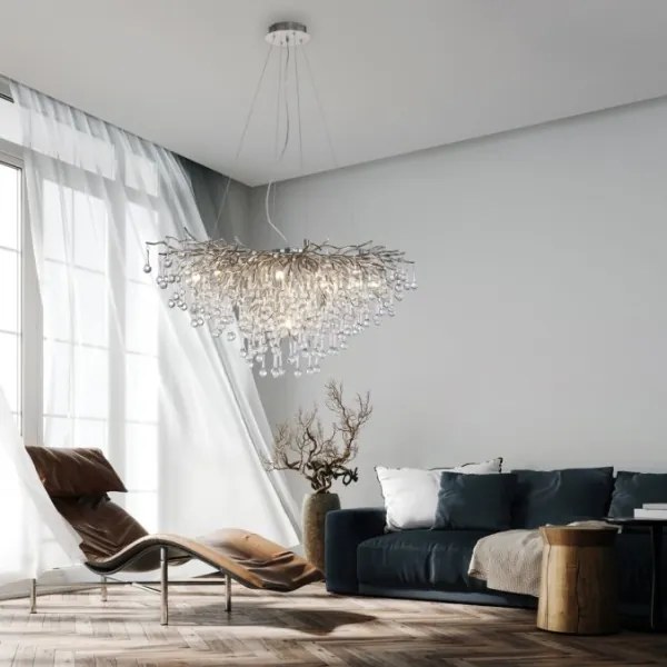 Lustră pe cablu ICICLE 10xG9/40W/230V Paul Neuhaus 2192-55