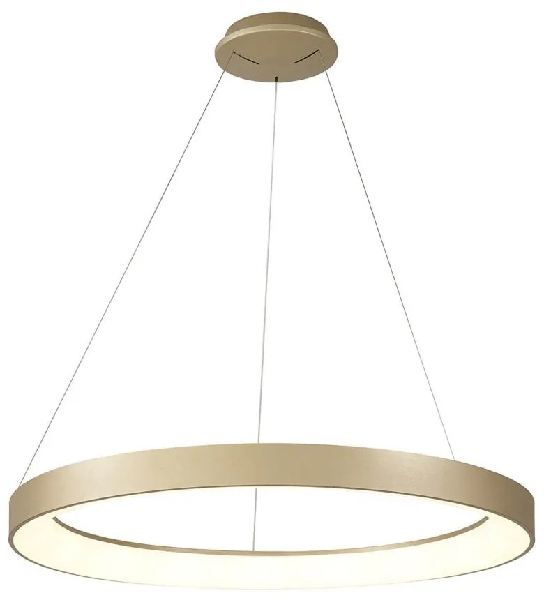 Lustra LED cu telecomanda design circular NISEKO II Gold 90cm