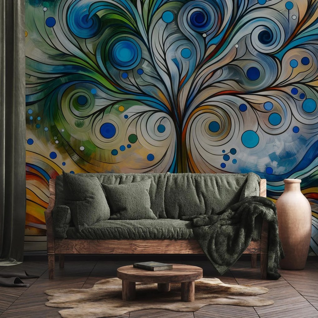 Fototapet - Copac energic colorat (147x102 cm)