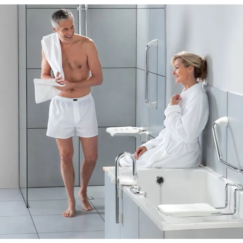 Spirella Bară de sprijin pentru baie PROF, crom,80 cm