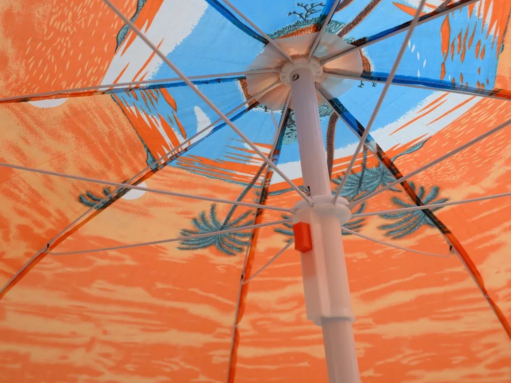 Umbrela de plaja SUNSET BEACH 180 cm, portocalie