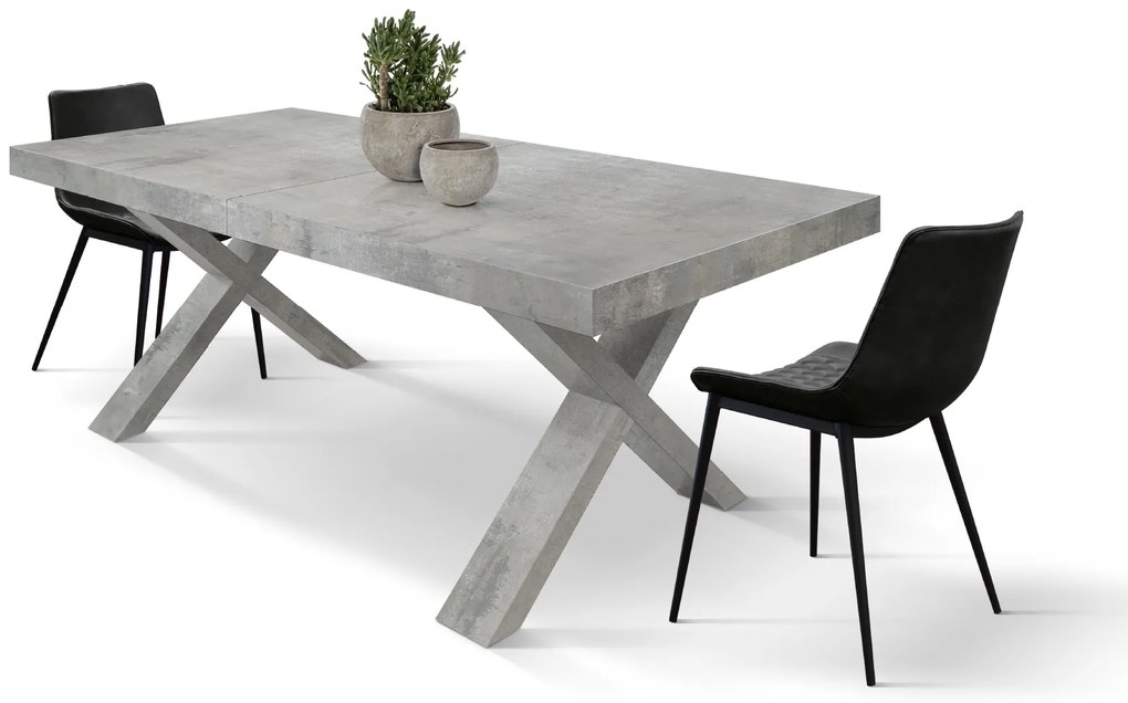 Masa Linda extensibila, blat PAL - GRI INTEGRAL - 180 cm / 90 cm / 77 cm