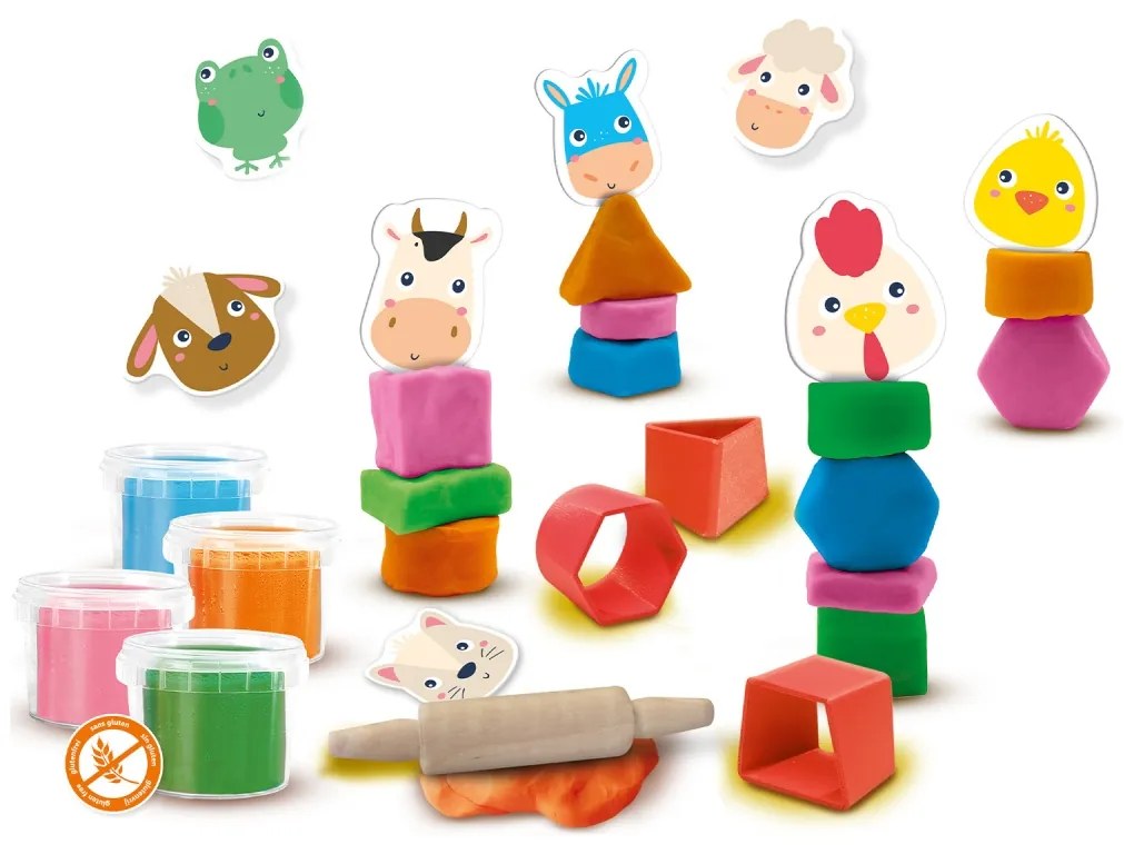 My first - Animale din plastilina de stivuit