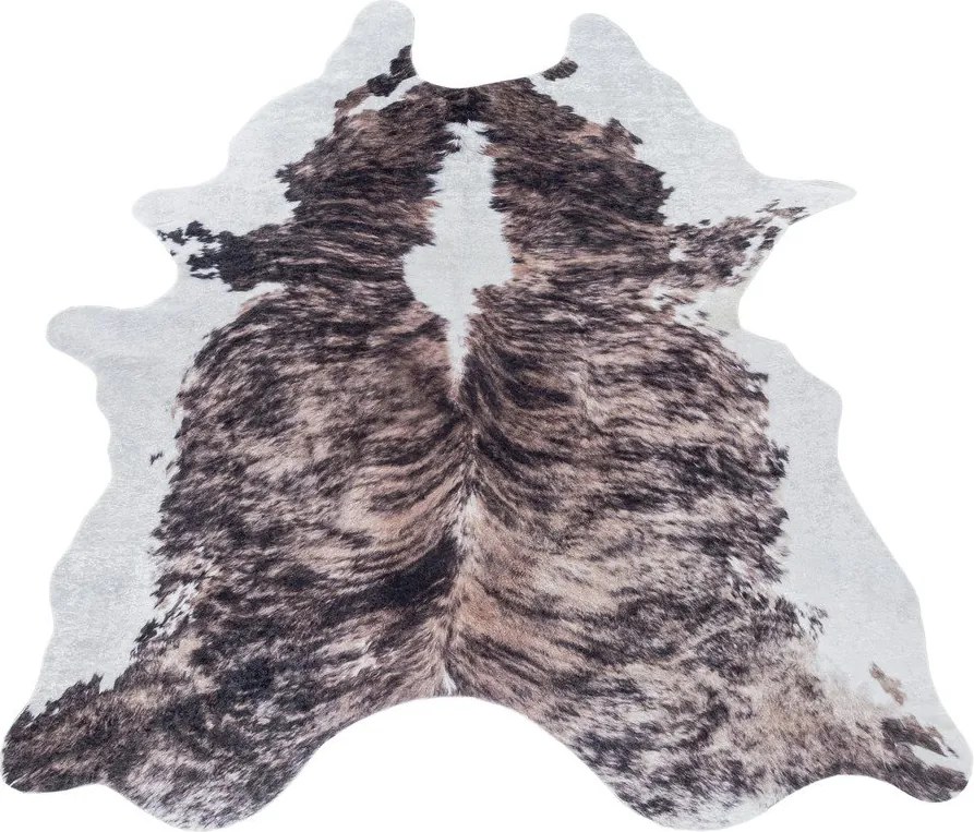 Covor din piele maro închis sintetic 100x135 cm Etosha – Ayyildiz Carpets