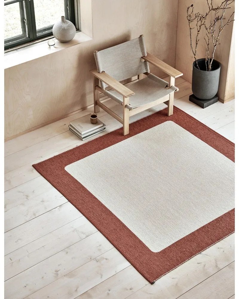 Covor pentru exterior și interior cărămiziu/crem 70x120 cm Ilda Brick – Pappelina