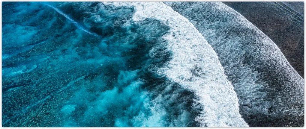 Tablou - Valuri pe mare (120x50 cm)