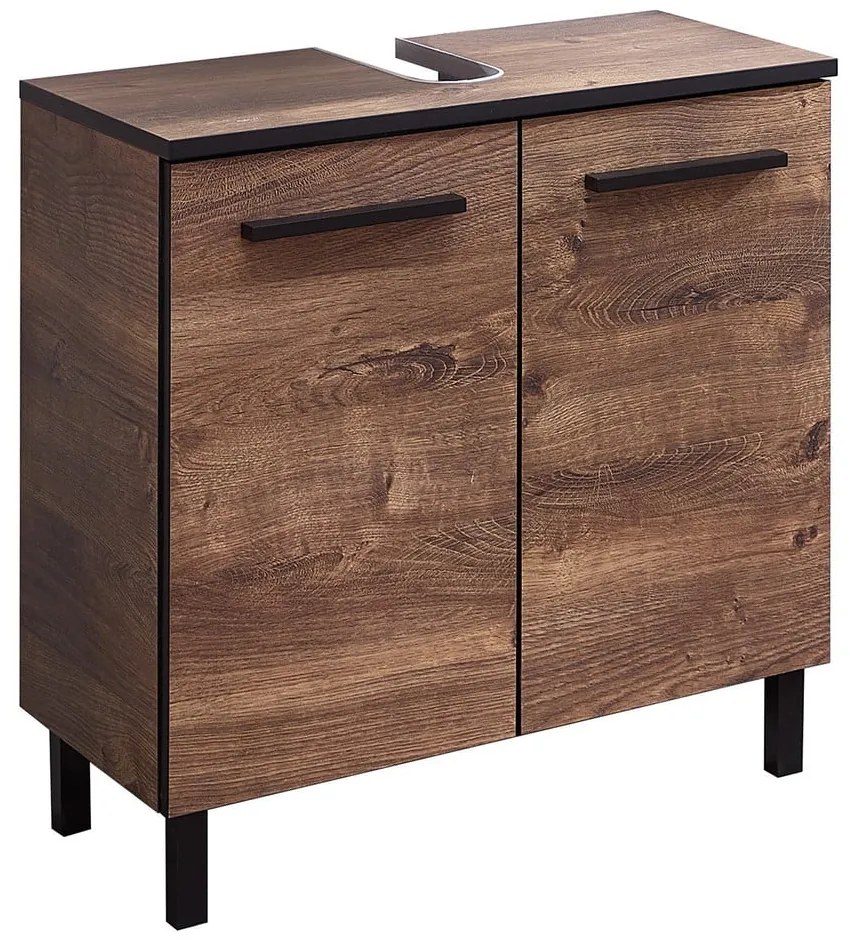 Dulap sub chiuveta cu aspect de lemn de stejar 60x53 cm Set 374 - Pelipal