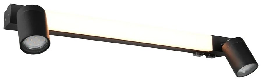 Aplică de perete negru-mat LED Enrico – Trio