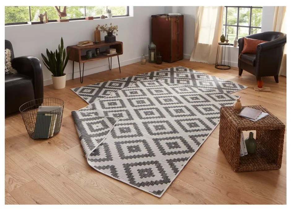 Covor adecvat pentru exterior NORTHRUGS Malta, 120 x 170 cm, grii