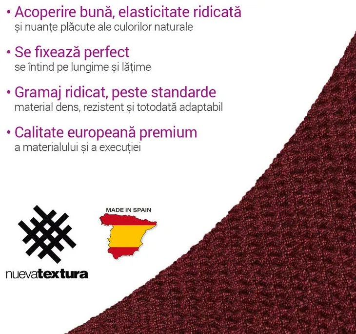 Huse super elastice HARMONIA bordo taburet (40 - 60 cm)