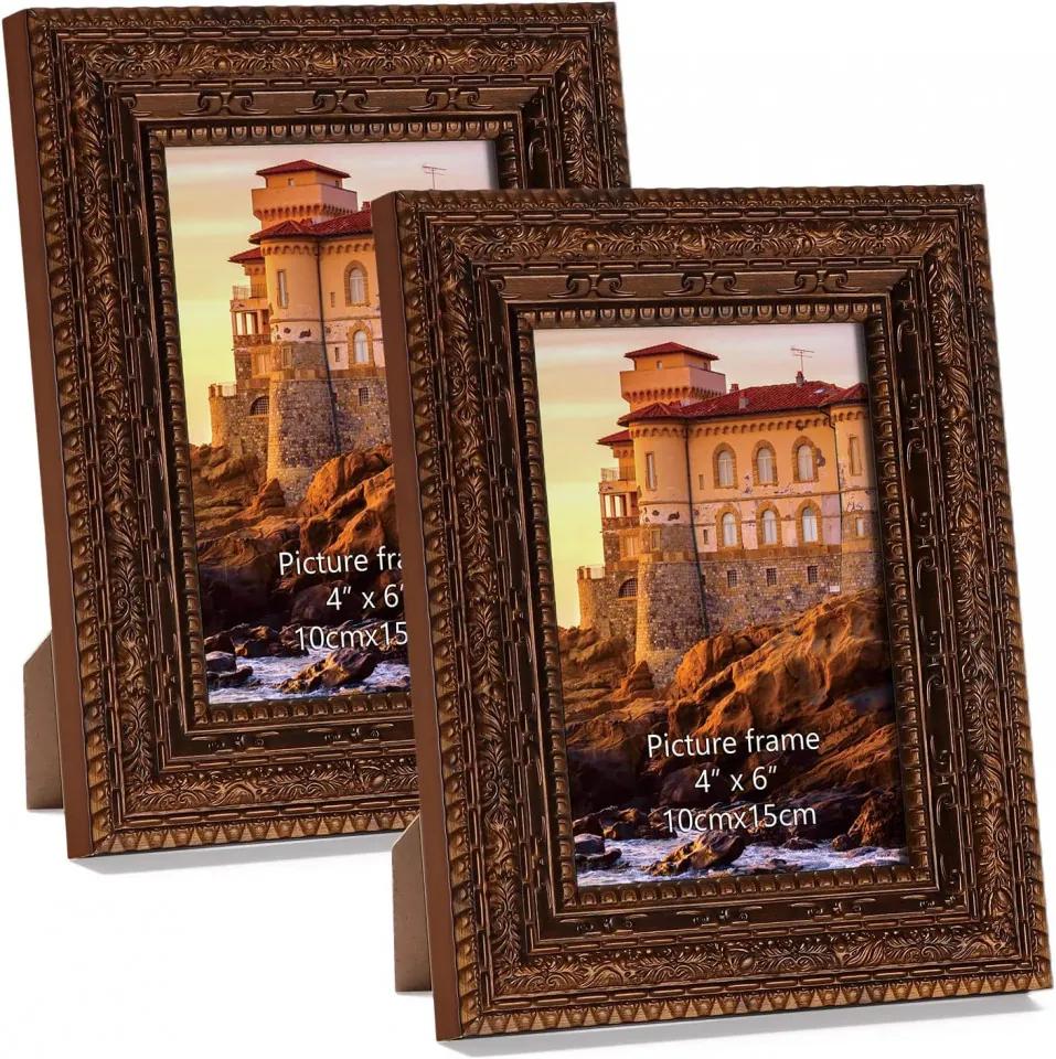 Set de 2 rame foto Horlimer, lemn, bronz, 15,87 x 21 cm
