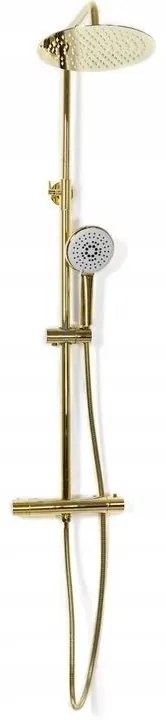 Baterie pentru dus Vincent gold reglabila - H 123,5 cm