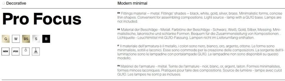 Pendul design minimalist Pro Focus alama
