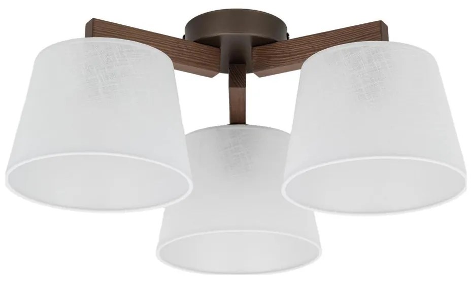 Brilagi - Plafonieră aplicată LATTE, 3 x E27, 15W, 230V, pin/alb