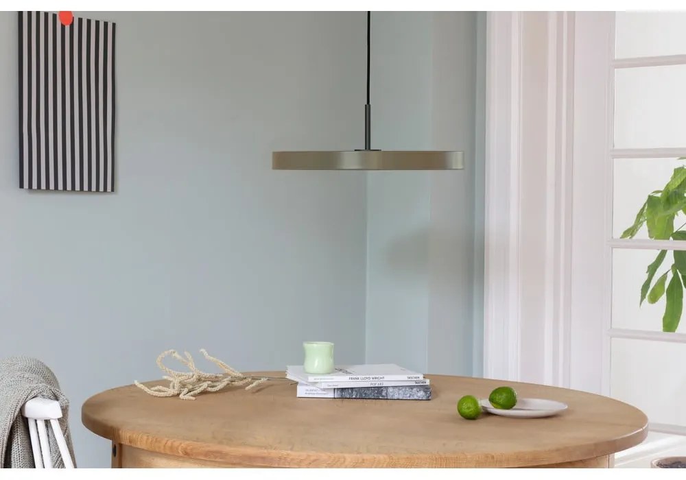 Lustră maro deschis LED cu abajur din metal ø 43 cm Asteria Medium – UMAGE