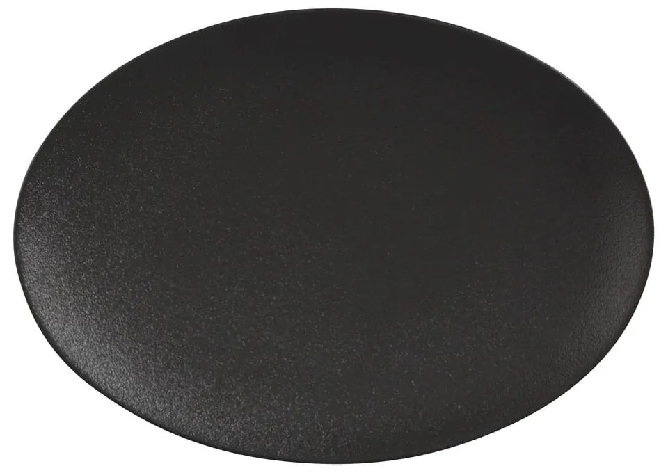 Platou de servire negru din ceramică 22x30 cm Caviar – Maxwell &amp; Williams