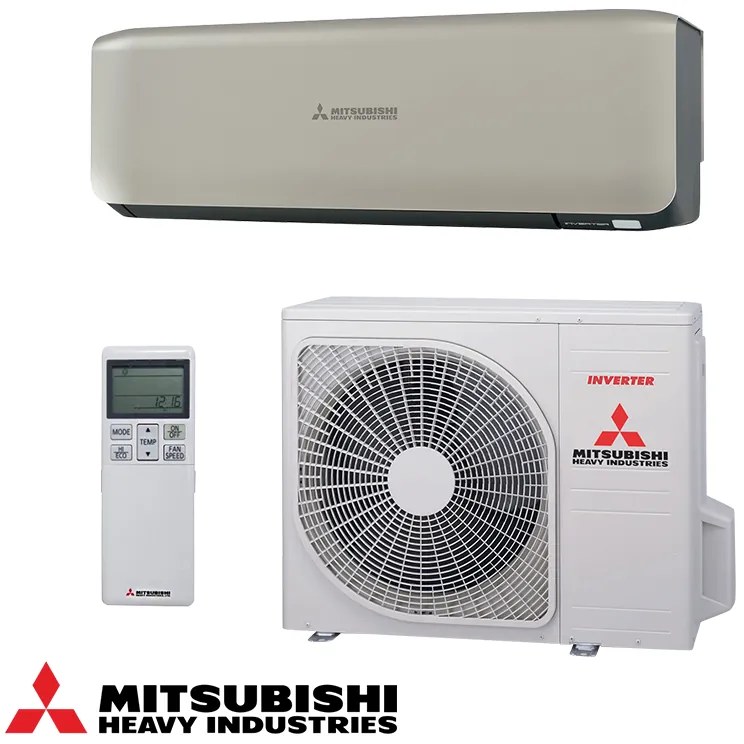 Aparat de aer conditionat inverter Mitsubishi Heavy Industries SRK50ZS-WT + SRC50ZS-W, 18000 BTU, 36 m², A++, R-32, Bej