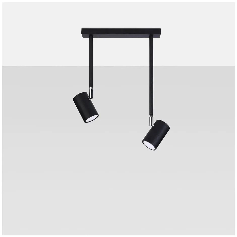 Spot negru 10x30 cm Jones – Sollux