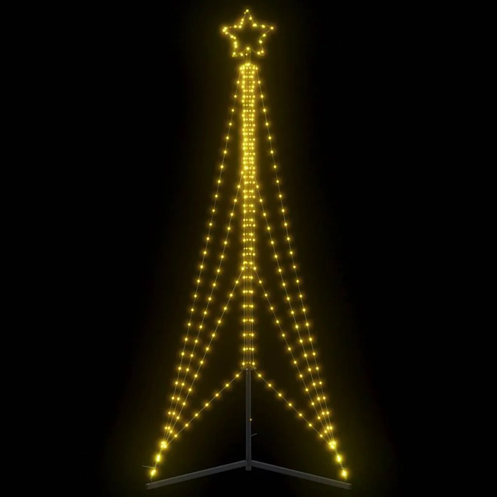 vidaXL Pom de Crăciun LED 483 LED-uri Alb Cald 240 cm