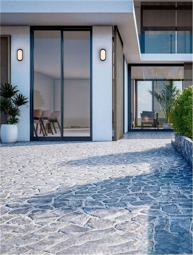 Mini Aplica LED de perete exterior, IP65, TIEPOLO negru