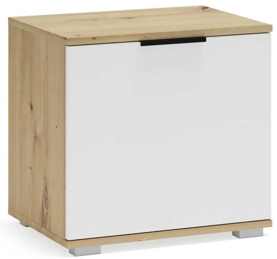 Suport pentru pantofi Walker 50 cm, stejar artisan / alb