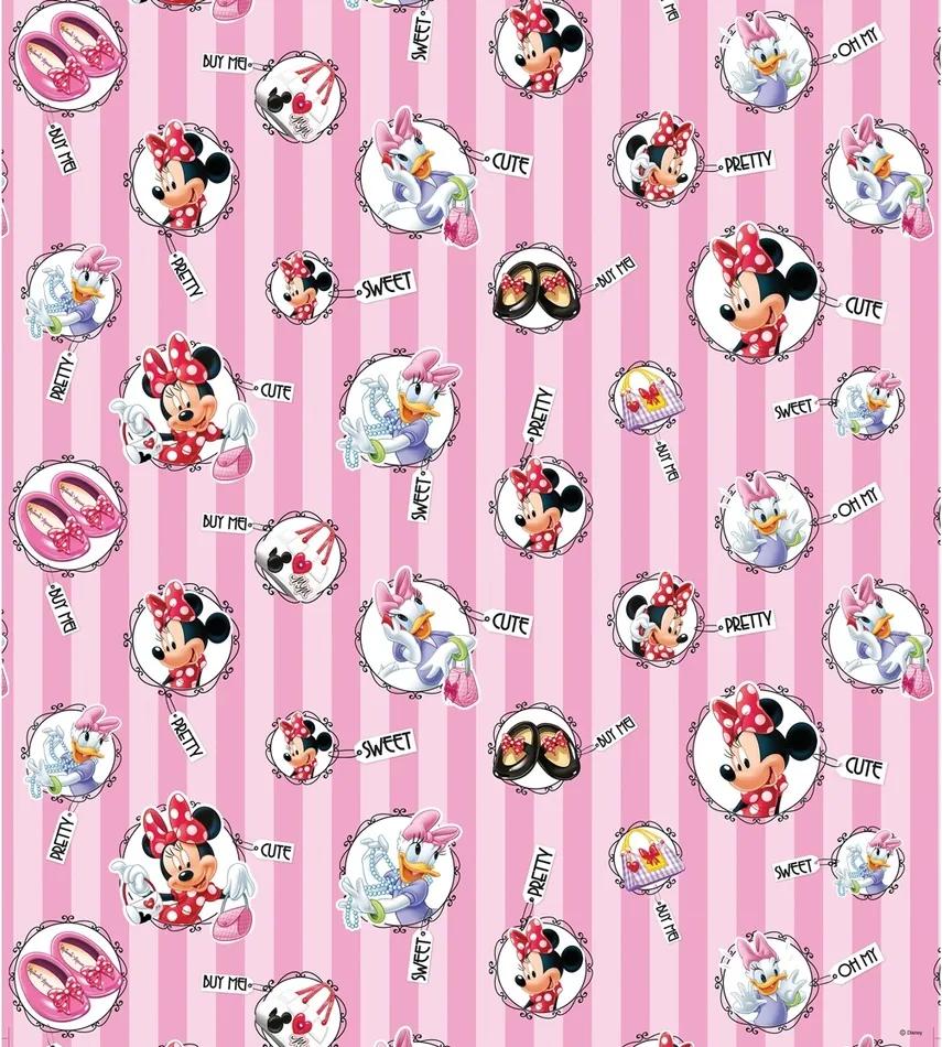 Fototapet de copii Minnie Mouse şi Daisy, 53 x 1005 cm