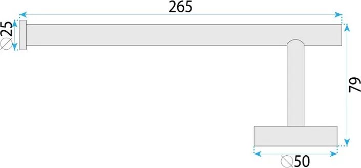 Cuier de baie 6610a Modern crom periat
