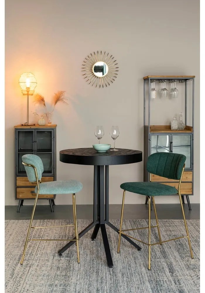 Scaune de bar verde-închis 2 buc. 89 cm Jolien – White Label