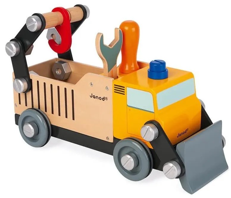 Set de construcție din lemn BRICOKIDS camion Janod