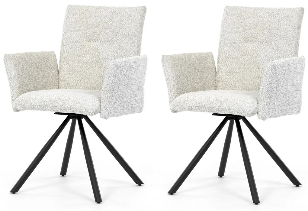 Set de scaune de sufragerie cu mecanism deîntoarcere DCH-W1117 CRM2, 2 buc.