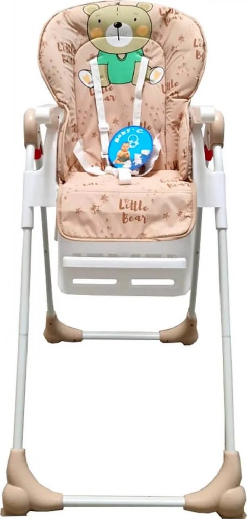Scaun de masa pentru copii si bebe Baby Care™ CC reglabil in 3 trepte, Pliabil, Centura de siguranta, Sezut comfortabil, Masuta detasabila, Pozitie