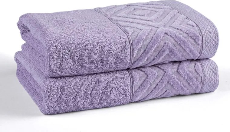 DETEXPOL Set prosoape frotir PAULA lila 50 x 90 cm 2 buc