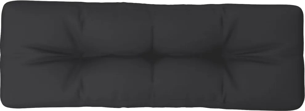 vidaXL Pernă de paleți, negru, 120x40x12 cm, material textil